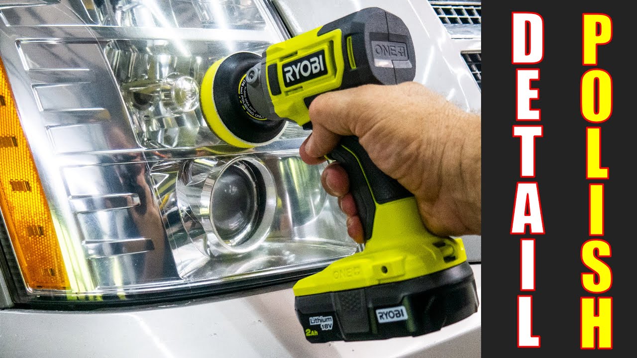 Обзор полировальной машины RYOBI PBF102 One+ 18 В [Как полировать фары]