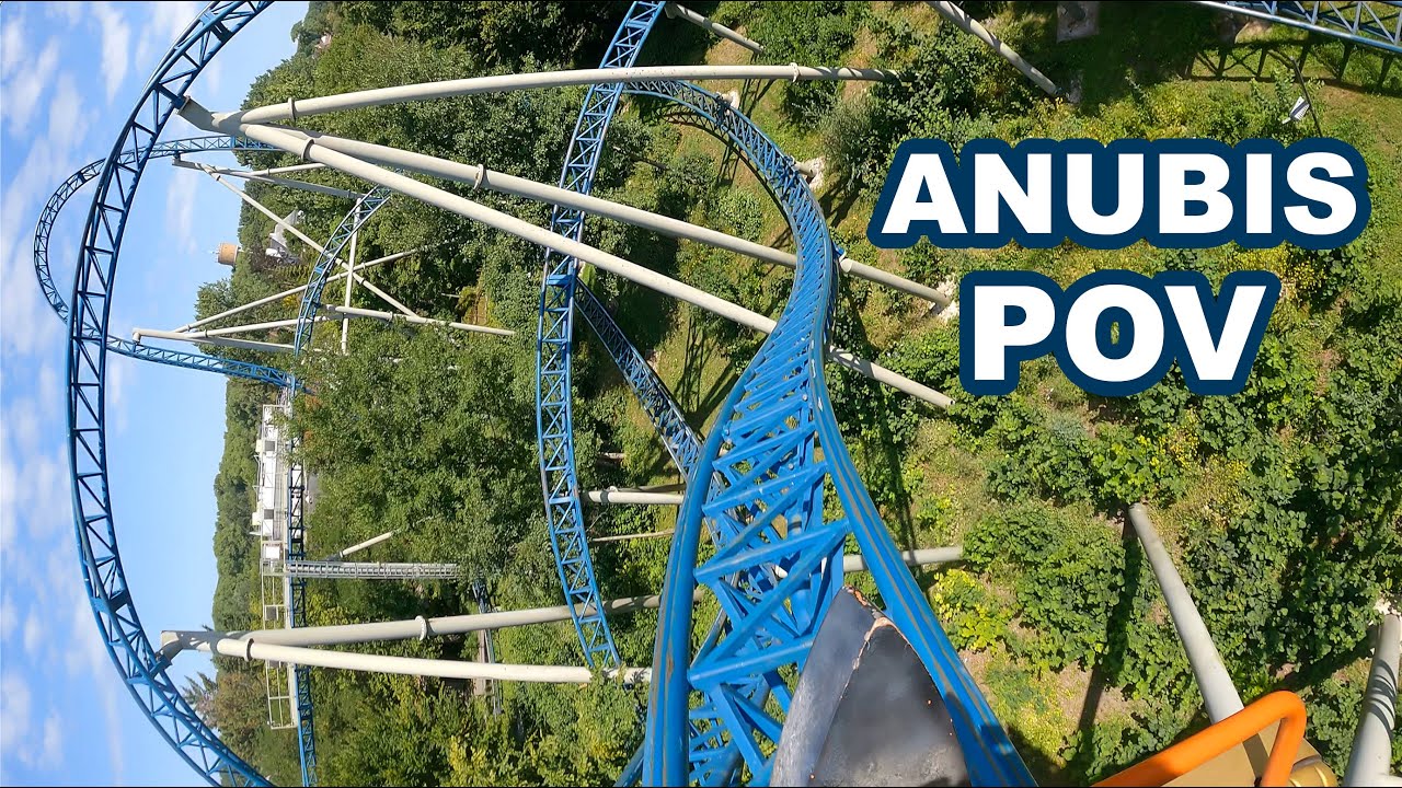 Anubis Front Row POV Plopsaland De Panne Gerstlauer Launch Coaster