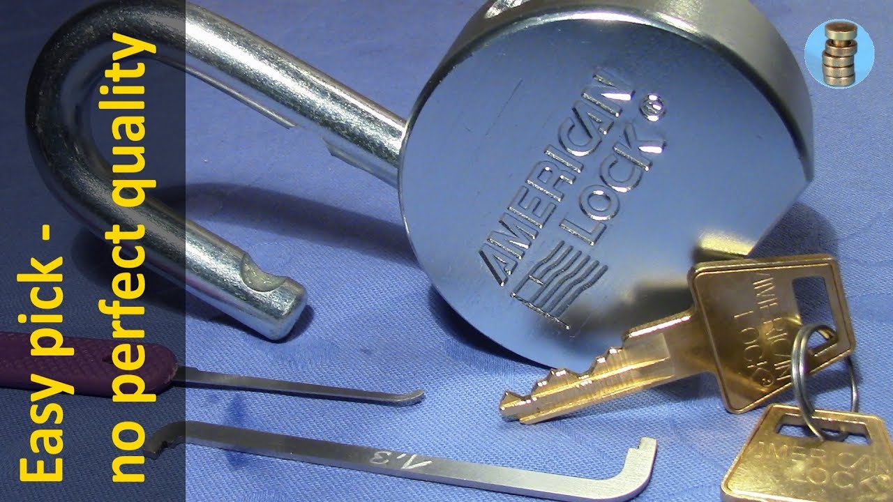 (picking 562) American lock 700 - heavy steel padlock with disappointing build quality