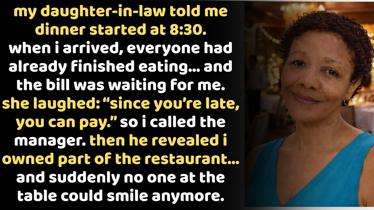 My daughter-in-law gave me the wrong time to humiliate me — then I did something they didn’t expect