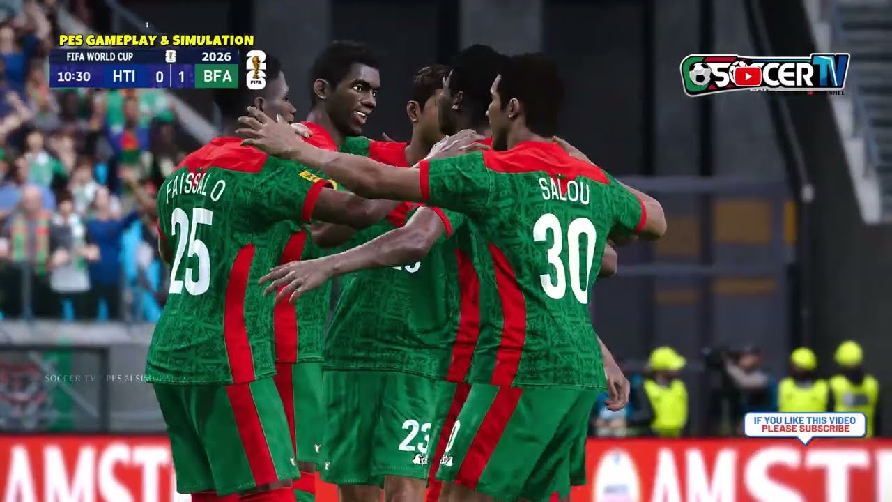 Haiti vs Burkina Faso - FIFA World Cup 2026 | Full Match Simulation | PES PC Gameplay