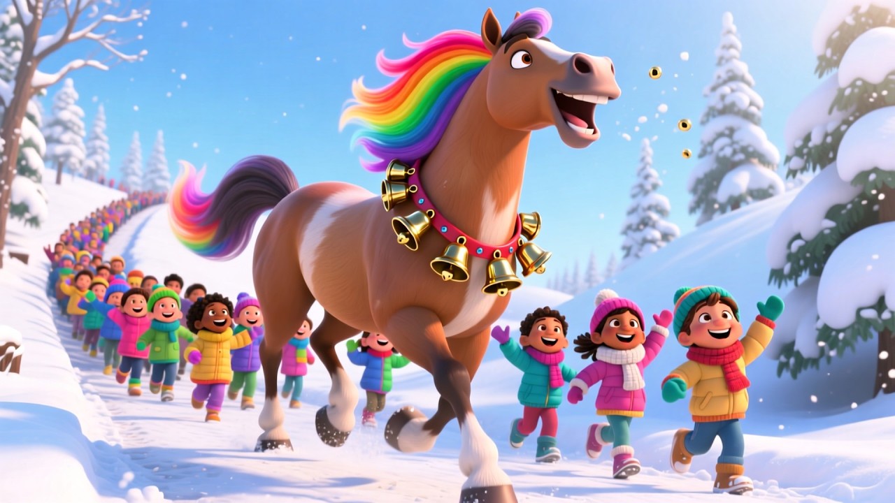 Jingle Bells Kids Christmas Song | Fun Holiday Song | Festive Musical Rhyme