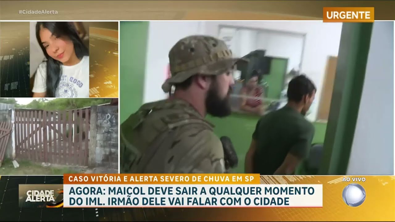 Caso Vitória: Maicol é retirado às pressas da delegacia e levado ao IML | CIDADE ALERTA