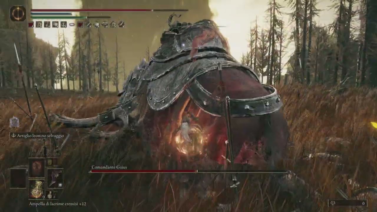 ELDEN RING Shadow of the erdtree Commander Gaius boss fight Arcane build no tear/allies