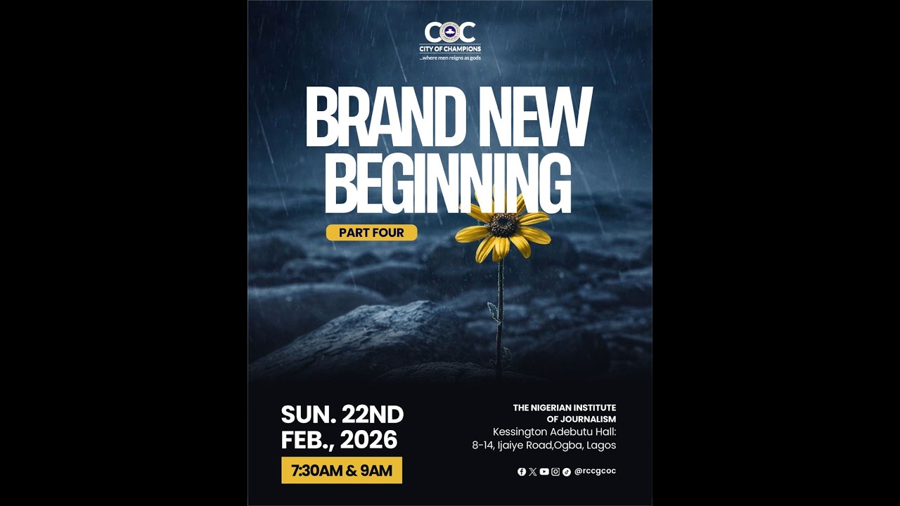 FIRST SERVICE | SUNDAY SERVICE | BRAND NEW BEGINNING PART 4
