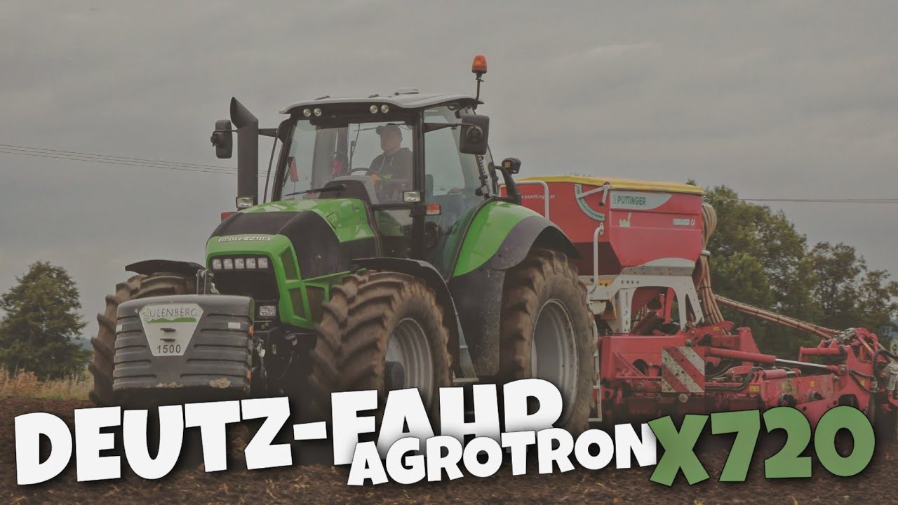 Siew z Dużym Zapasem Mocy ㋡ Deutz-Fahr Agrotron X720 & Pöttinger Terrasem C4 ☆ AGRO Wiesniak™