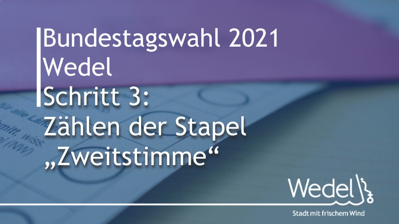 Stimmenauszählung bei der Bundestagswahl 2021 - Schulungsvideo für Wahlvorstände