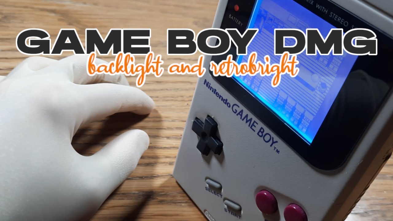 NO talking ASMR | Backlight Mod and Retrobright a original Gameboy DMG | Refurbish