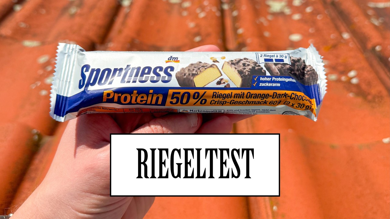 DM Sportness - Riegel mit Orange-Dark-Chocolate-Crisp-Geschmack | RIEGELTEST