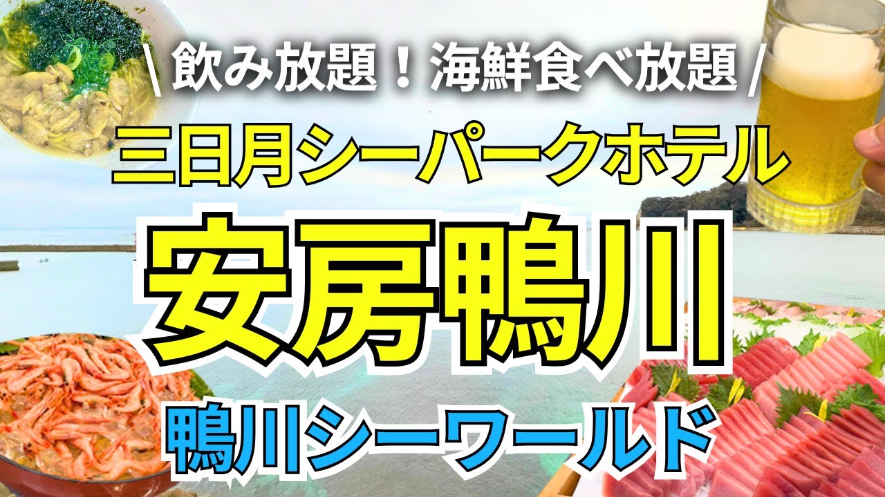 【三日月シーパークホテル安房鴨川】コスパ最強！海鮮食べ放題、ビール飲み放題の温泉宿【鴨川シーワールド】
