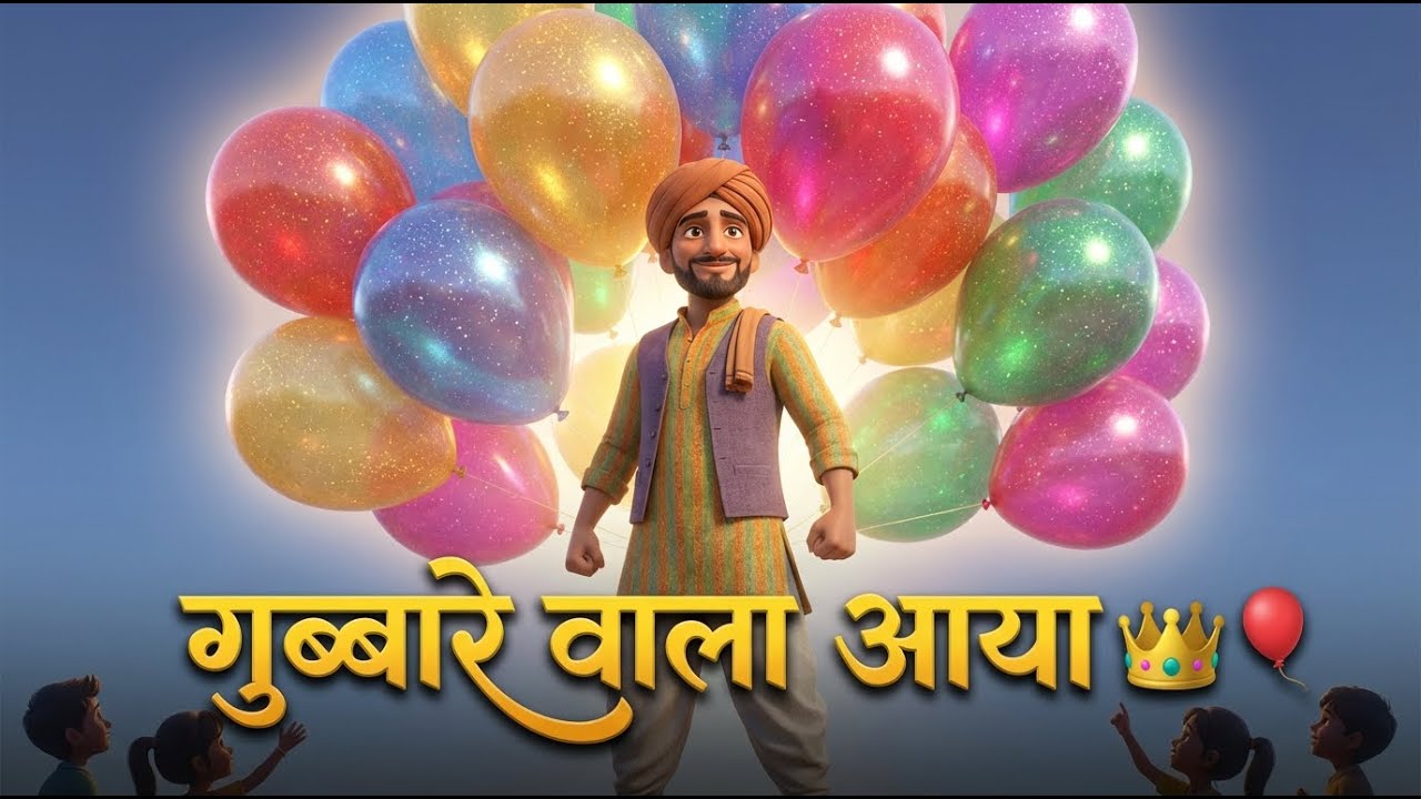 Most Popular Hindi Rhyme | Gubbare Wala Aaya  🎈 | गुब्बारे वाला आया | Balloon Song