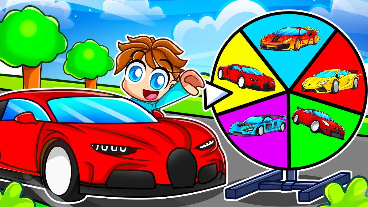 Roblox But a WHEEL Decides Which Car I Drive!