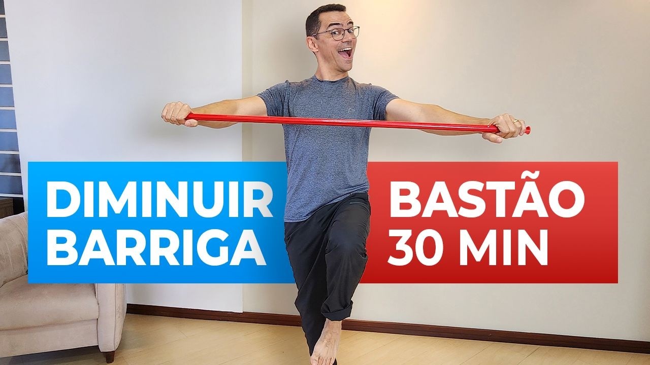 👉 EXERC&Iacute;CIO COM CABO DE VASSOURA | Perder Barriga R&aacute;pido | Mulheres | Aur&eacute;lio Alfieri