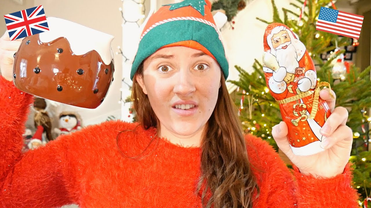 UK vs US Christmas Food | What the HECK is Christmas Pudding?!