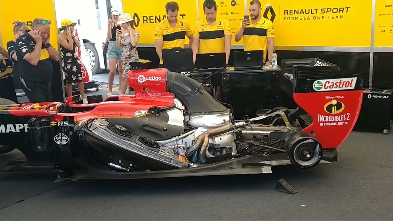 Renault Formula 1 car singing happy birthday using its engine at Goodwood Festival of Speed 2018