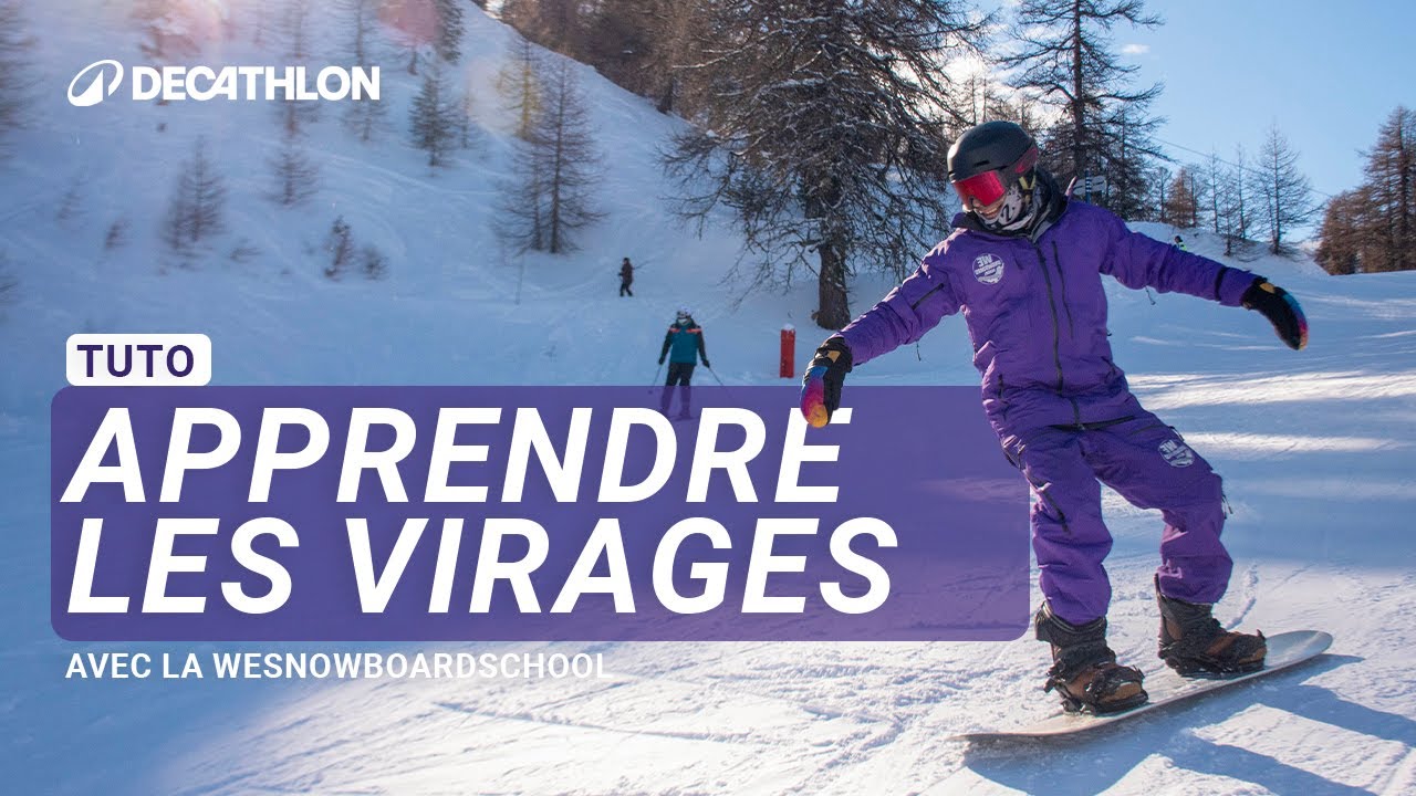 TUTO - Apprendre à faire des virages en Snowboard 🏂 | Decathlon