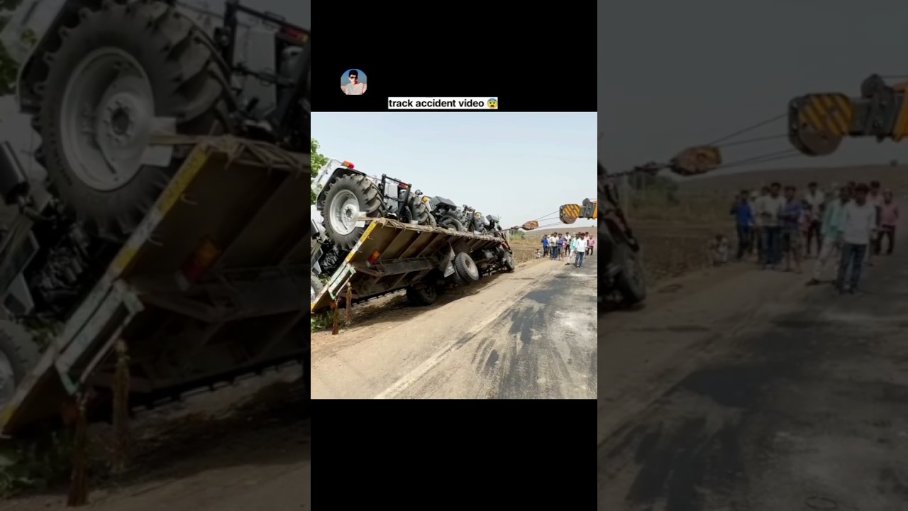 eicher tractor loaded truck accident video |sad video |New song |cren power |#viral #shorts