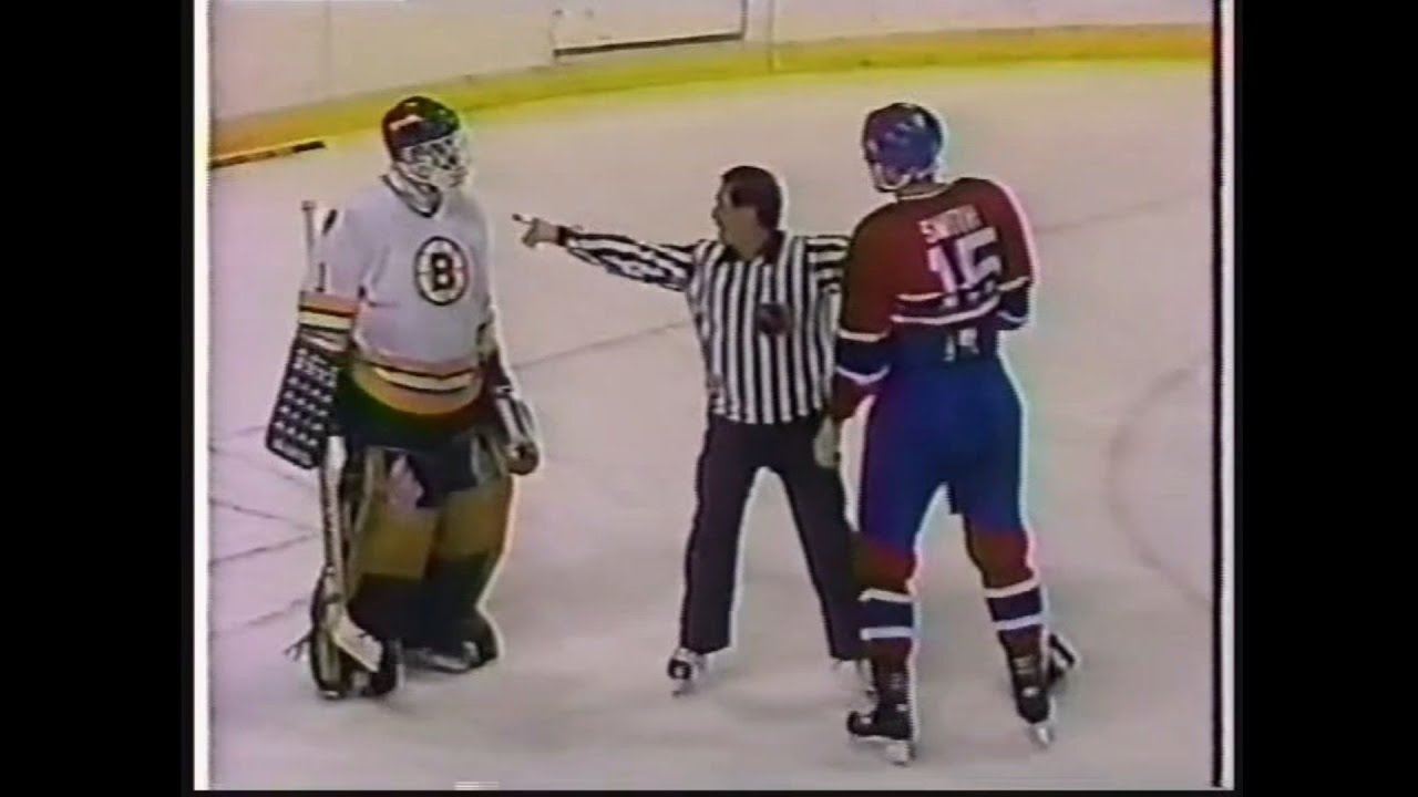Canadiens - Bruins rough stuff 2/4/88