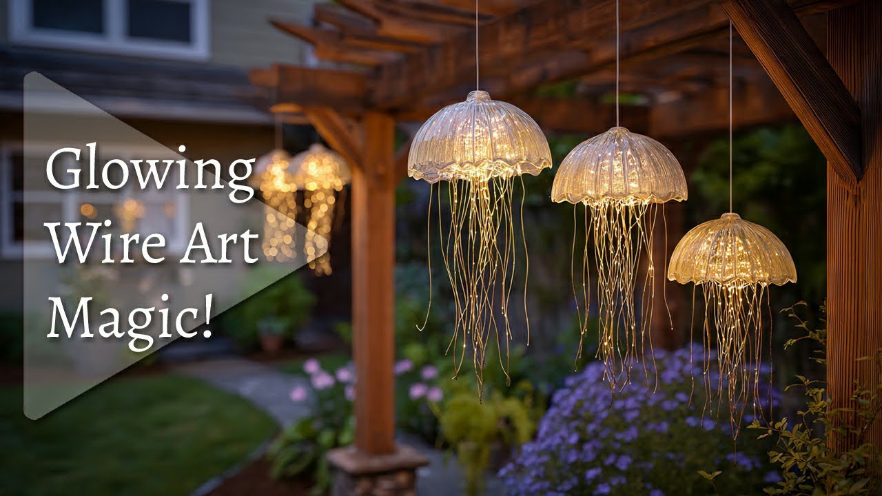 🕯️ Genius Garden Lighting Ideas Using Recycled Glass and Wire 🌿