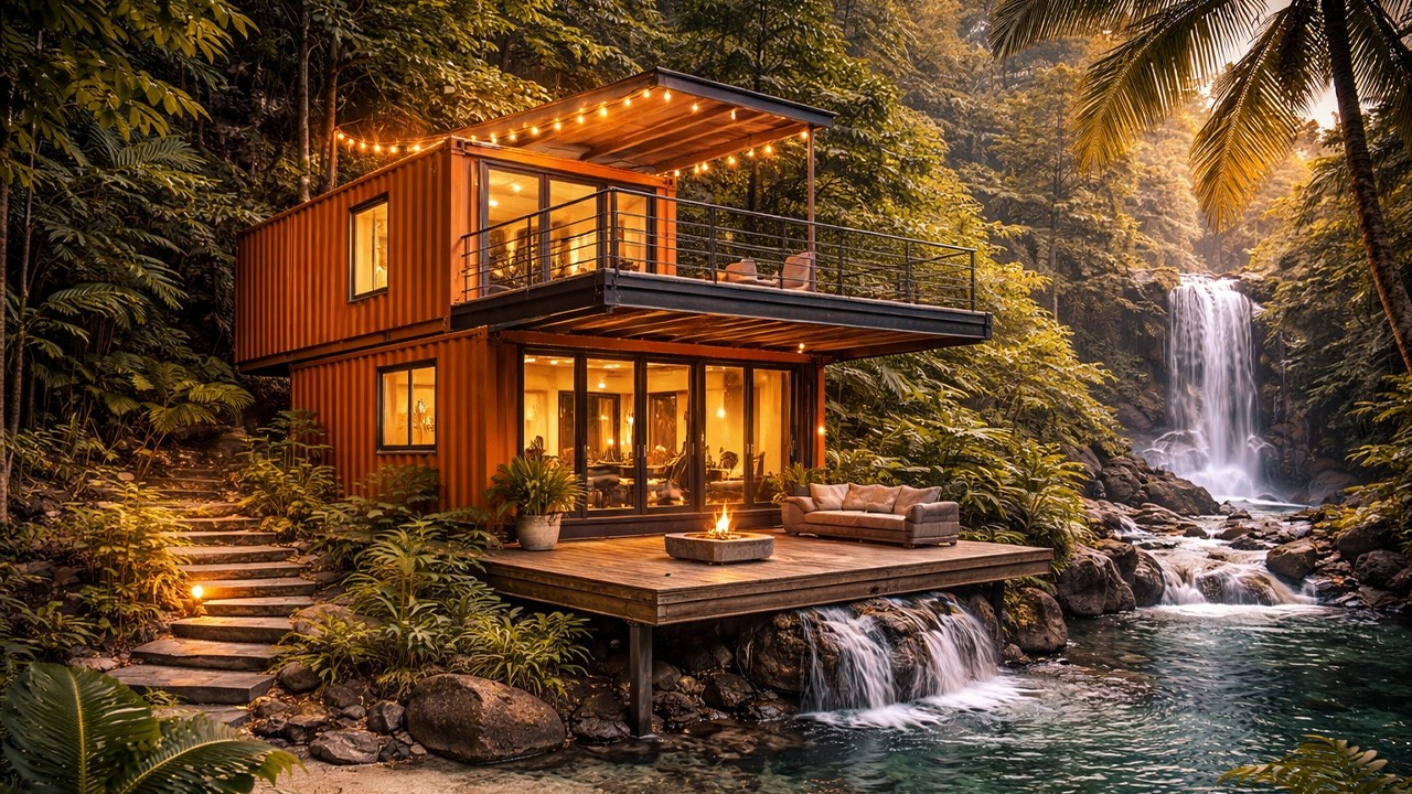 From Cargo Box to Dream Home – Stunning Container Living in Nature!