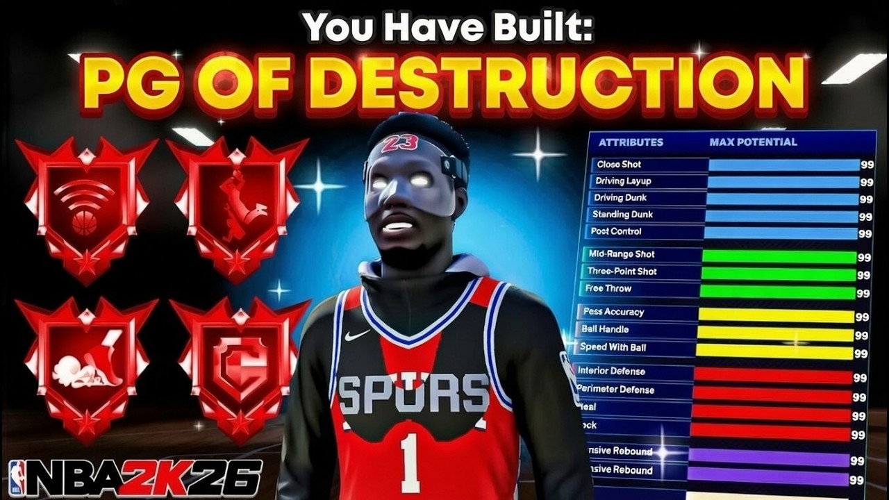 Этот &laquo;НОВЫЙ МЕТА-БИЛД РАЗЫГРЫВАЮЩЕГО&raquo; СЛИШКОМ МОЩНЫЙ в NBA 2K26! ЛУЧШИЙ БИЛД РАЗЫГРЫВАЮЩЕГО в NBA...