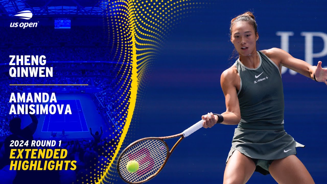 Zheng Qinwen vs. Amanda Anisimova Extended Highlights | 2024 US Open Round 1