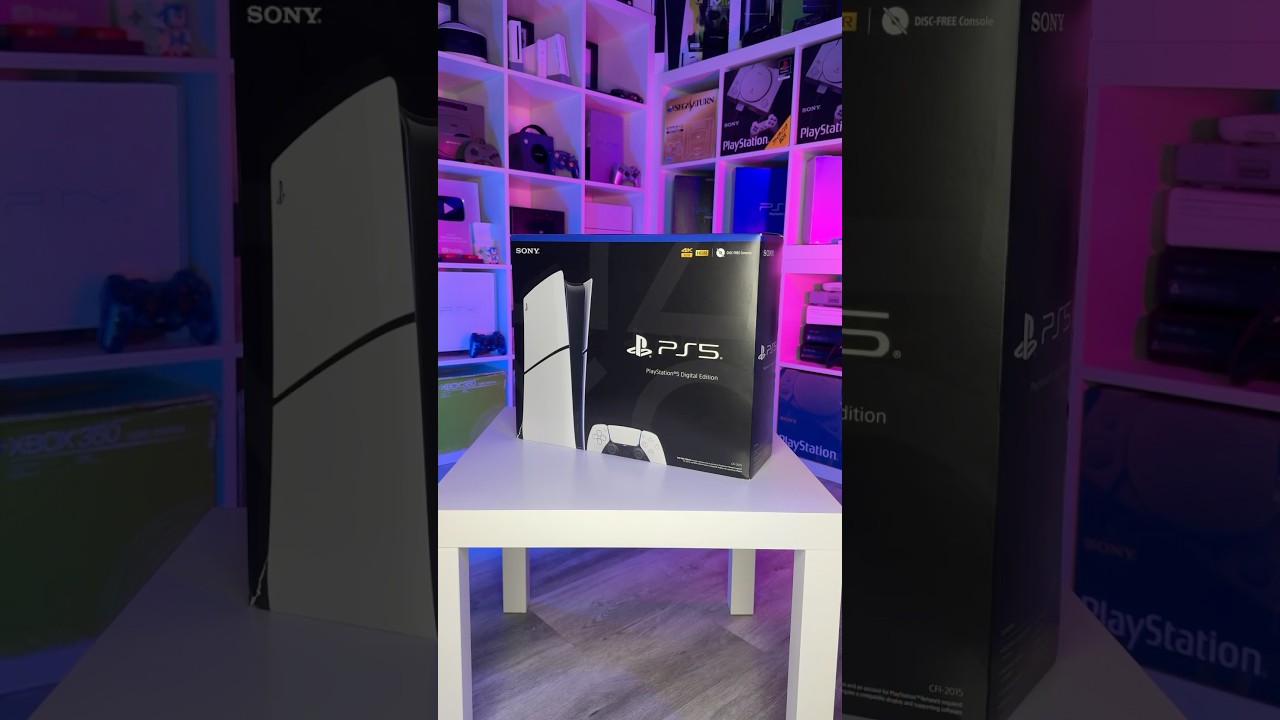Unpacking Sony PlayStation 5 Slim Digital Edition ✨ #asmr #sony #playstation #ps5 #gaming #unboxing