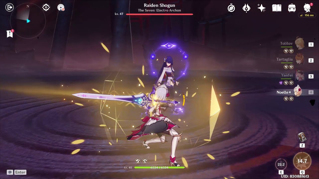 I beat Raiden Shogun at AR35