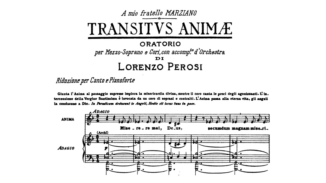 Lorenzo Perosi &ndash; Transitus animae