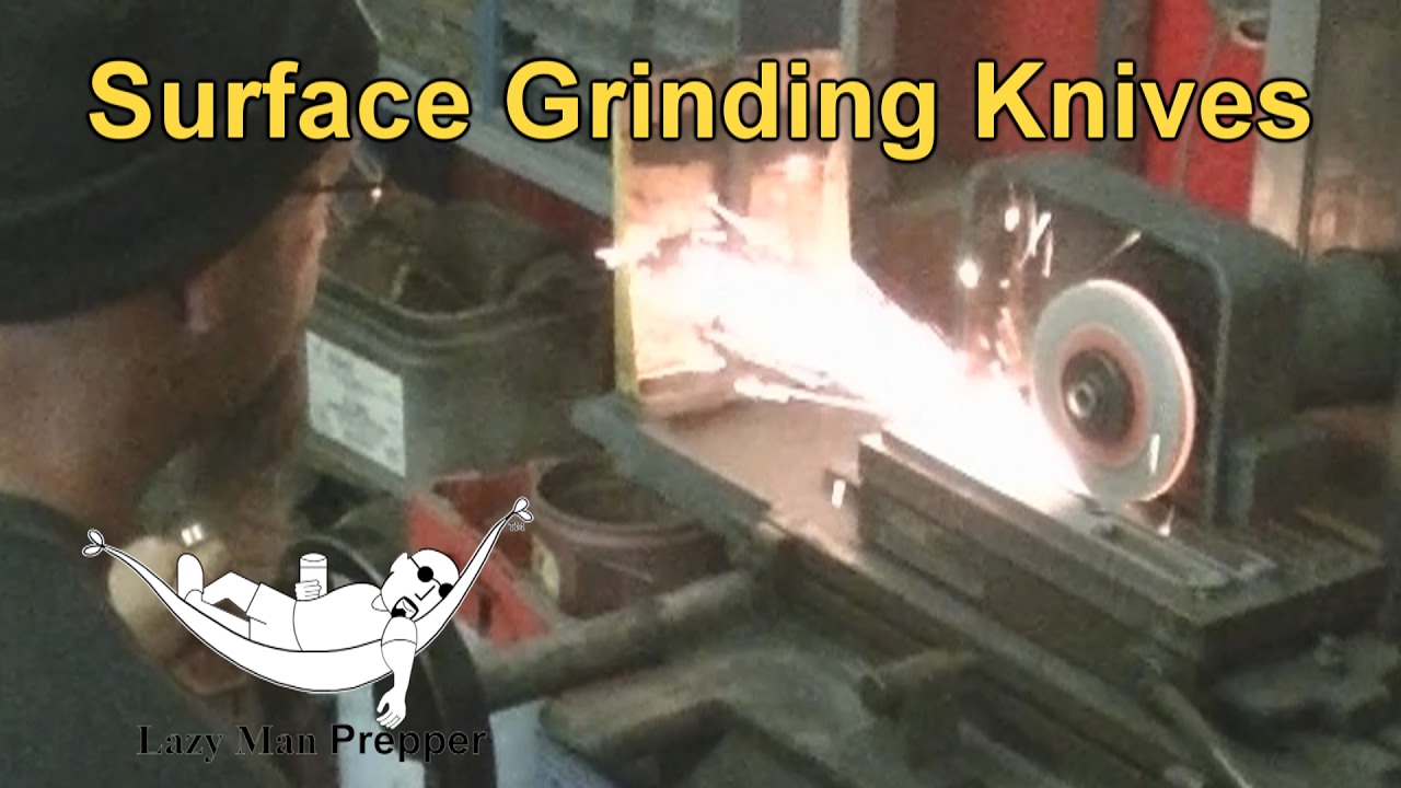 Surface Grinding Knife Blanks after Water Jetting