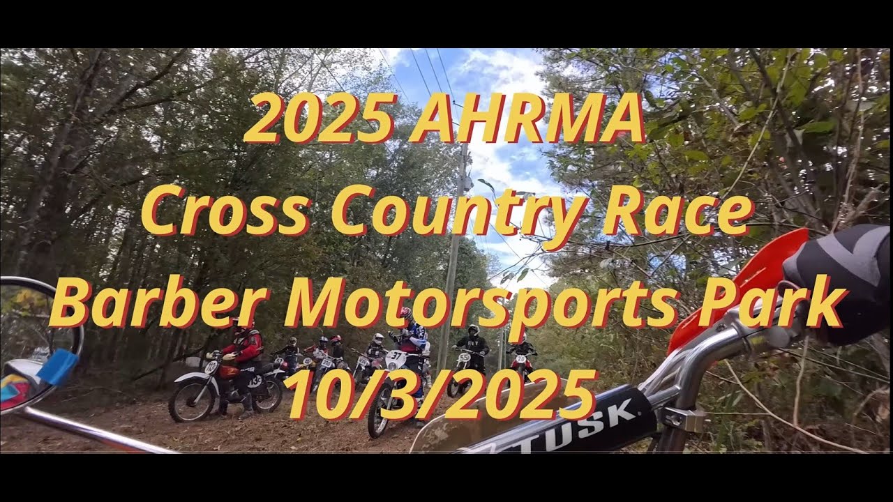 2025 Barber Vintage Motorcycle Festival (Mostly) Full Cross Country Race on a Honda CL100