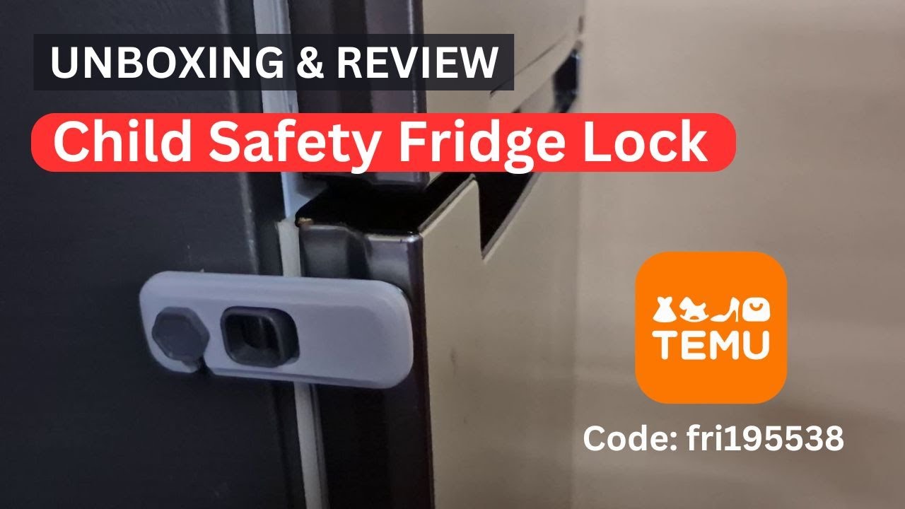 TEMU Child Safety Fridge Lock Review | Easy Install & Strong Hold