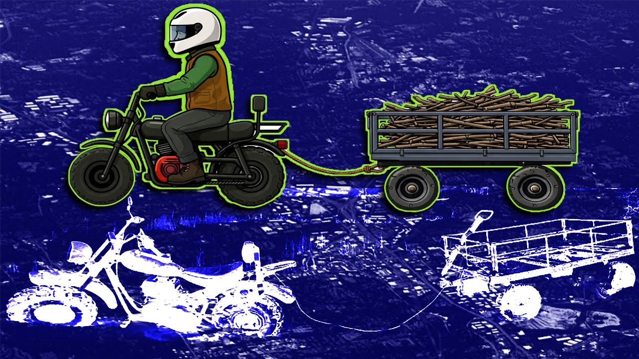 Mini Bike Challenge: Towing a Wagon in Deep Snow & Bitter Cold!
