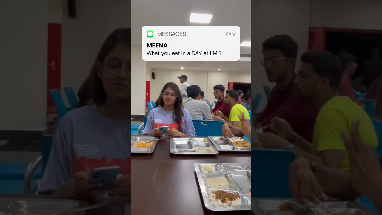 What I ate in a DAY at IIM !! 😋🩷 #iimranchi #iimlife #mbalife #iimfood