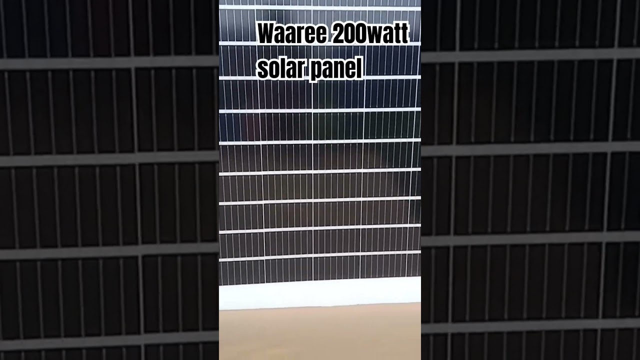 waaree 200 watt solar panel unboxing