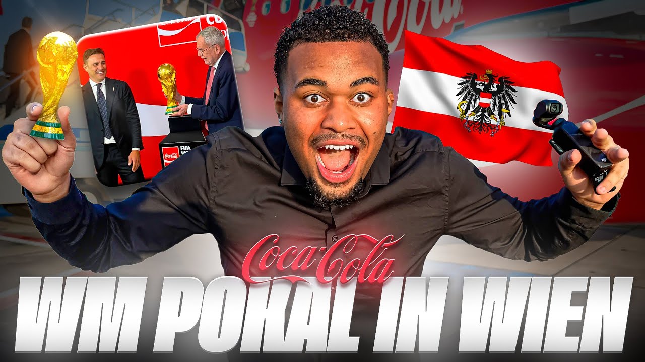 ICH BIN MIT DEM ECHTEN WM POKAL NACH ÖSTERREICH GEFLOGEN