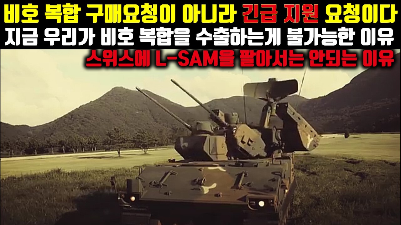 중동 국가들의 비호 복합 요구는 비호복합 구매 요청이 아니라 긴급 지원 요청입니다.그리고 우리나라가 지금 비호 복합을 수출하는게 불가능한 이유는