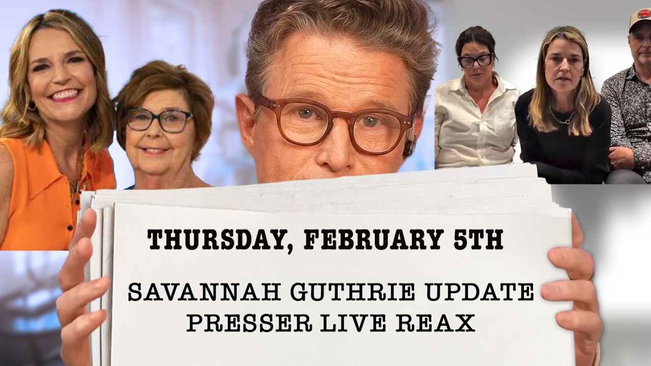 Savannah Guthrie Presser LIVE Reax