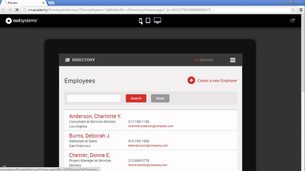 Use Responsive Web Design - OutSystems Platform Training