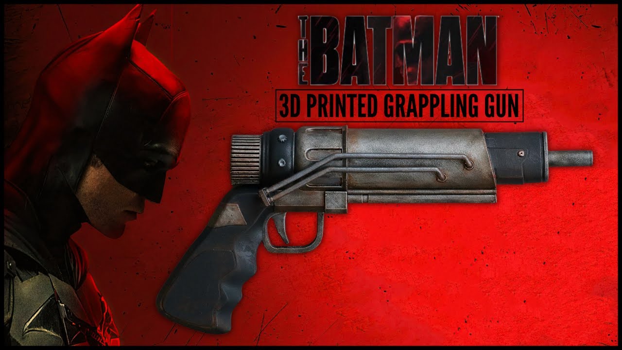 THE BATMAN (2022)- 3D Printed Grappling Gun Prop Replica