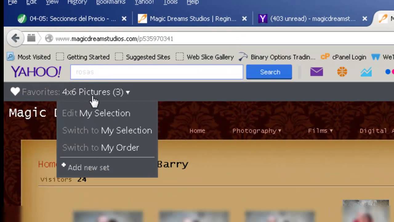 How to order my Pictures Magic Dreams Studios