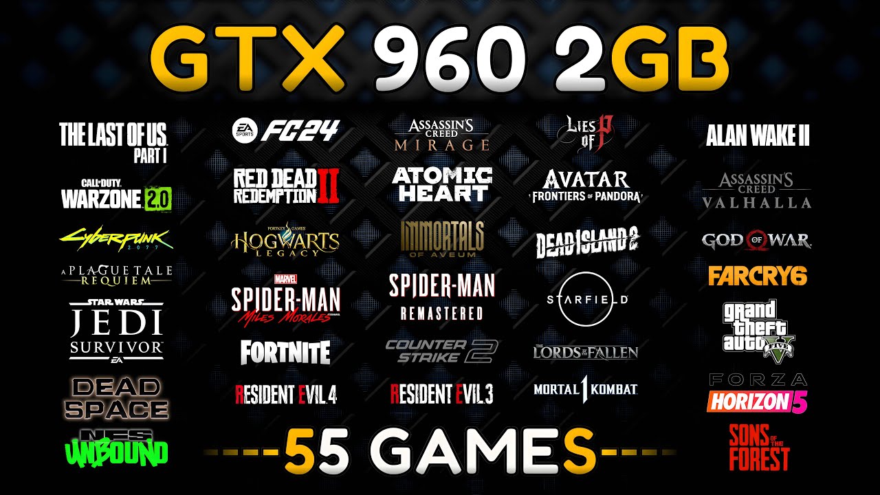 GTX 960 Test in 55 Games in 2024