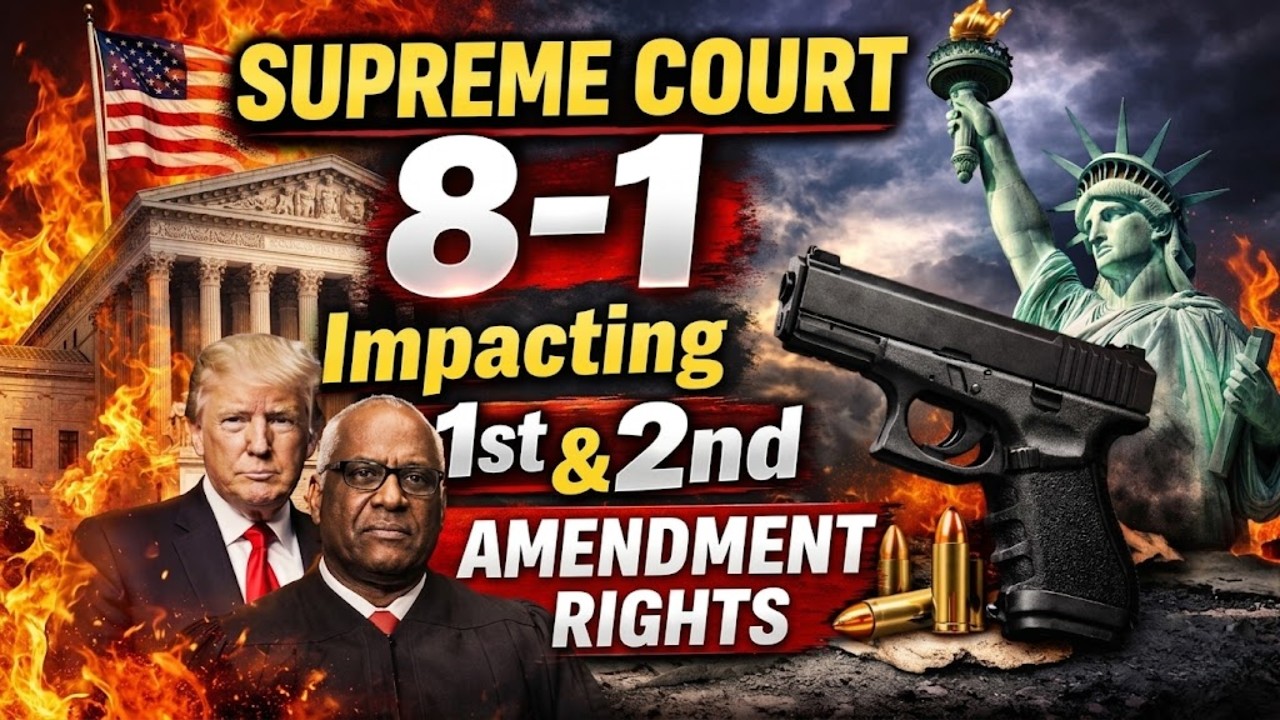 BREAKING NEWS: Supreme Court Rules 8–1 in Decision Impacting 1st and 2nd Amendment Rights