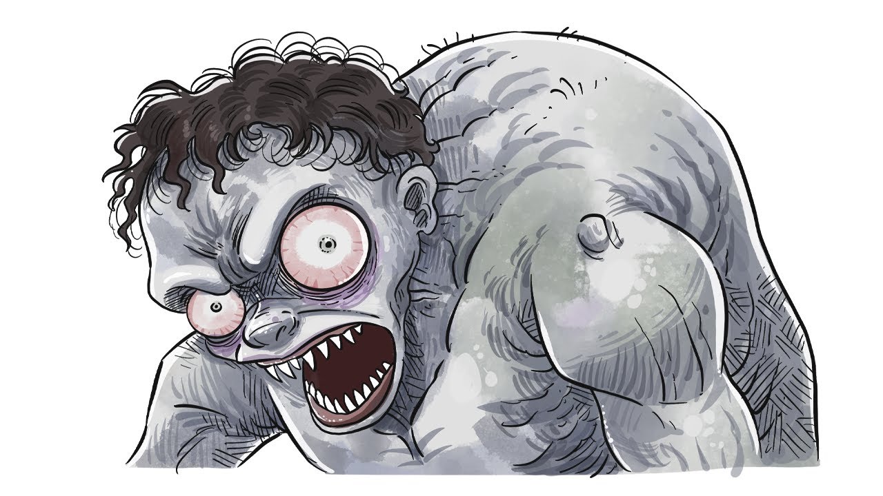 how to draw the Hyde from Netflix Wednesday
