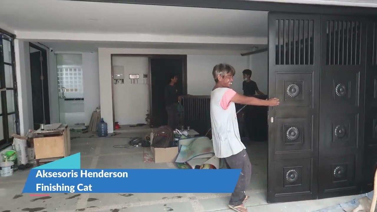 PINTU GARASI KEKINIAN NIH!!! DESAIN PINTU GARASI YANG MENARIK!!! PINTU GARASI  SLIDING HENDERSON