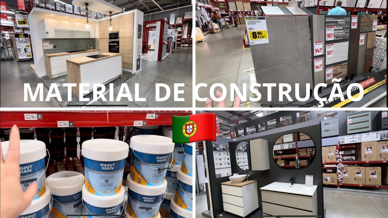 LOJA DE MATERIAL DE CONSTRUÇÃO EM PORTUGAL 🇵🇹 TINTA | PISOS | FECHADURAS