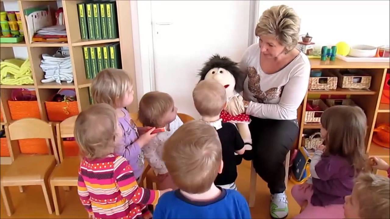 Handpuppen Anwendung im Kindergarten
