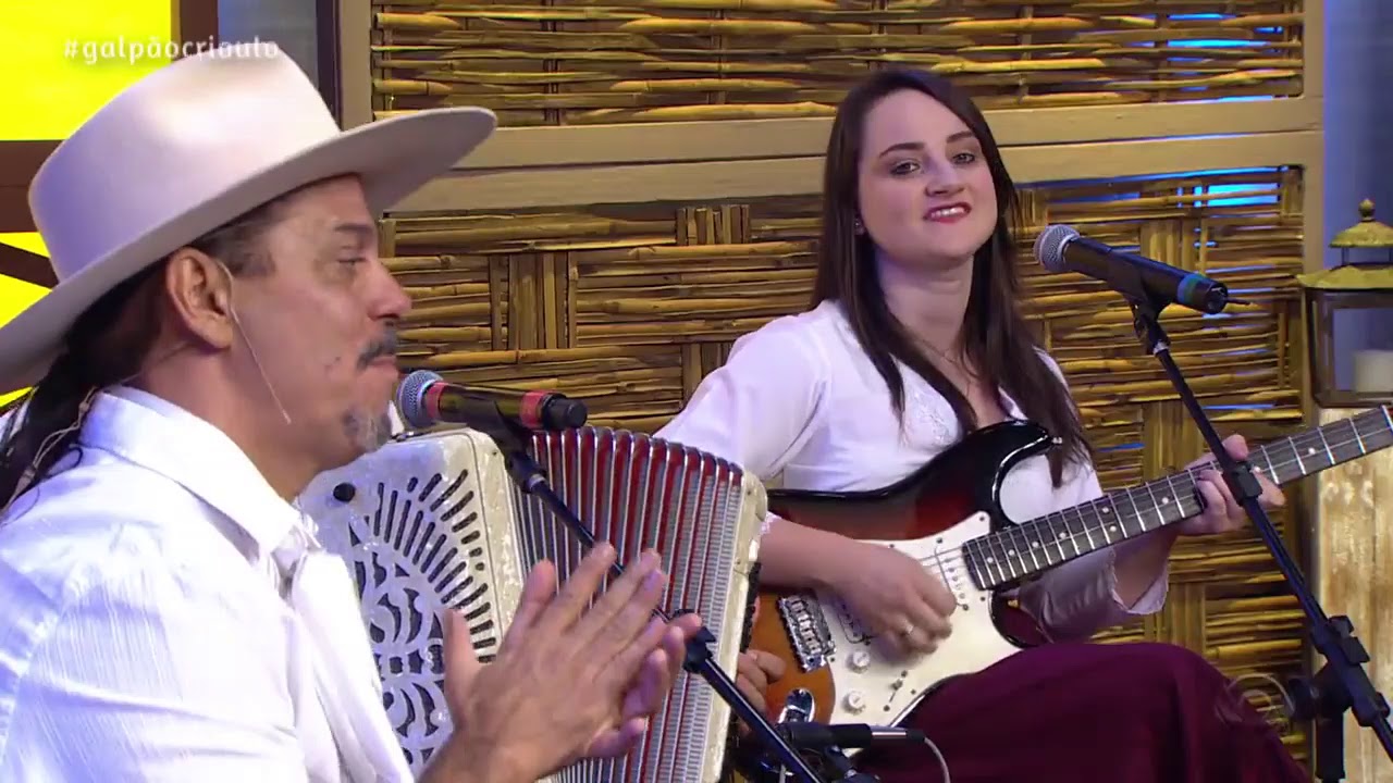 Patrícia Vargas e Fofa Nobre no Programa Galpão Crioulo da RBS TV (Xote Acanhado)