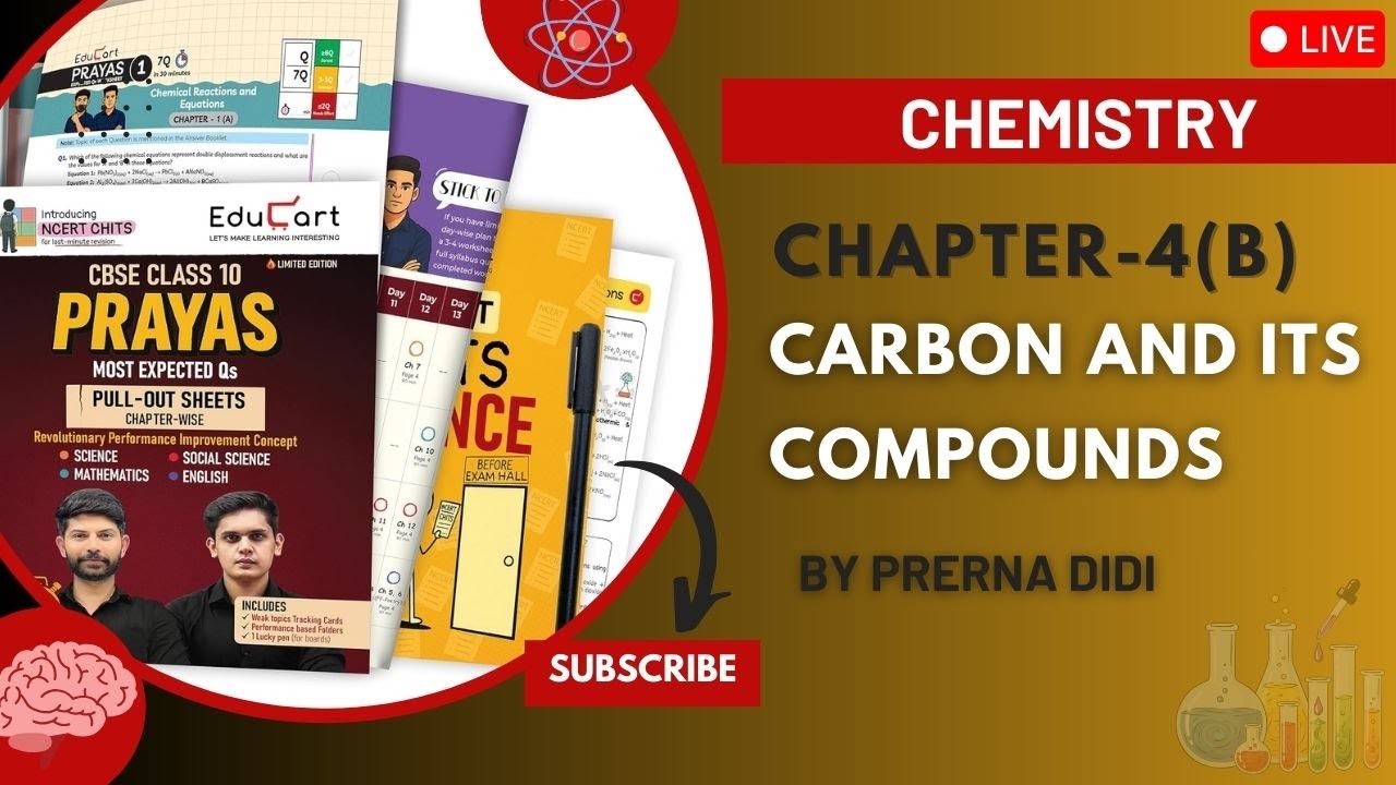 DAY 8 | PRAYAS BOOK Class 10 | CARBON AND ITS COMPOUNDS- 4(B) | PRAYAS BOOK FREE PDF DOWNLOAD