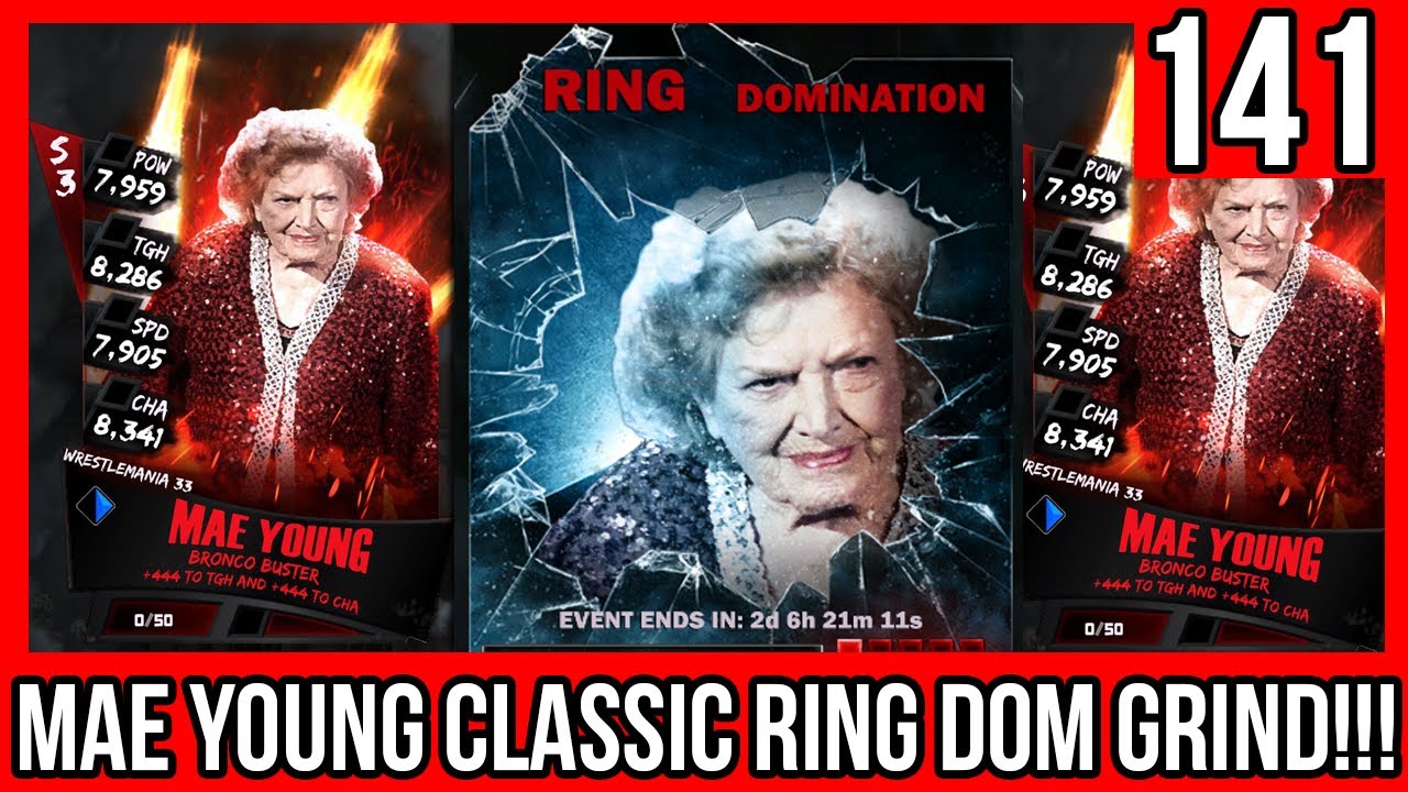 MAE YOUNG CLASSIC RING DOM!! FULL FEMALE RD! WWE SUPERCARD S3 #141